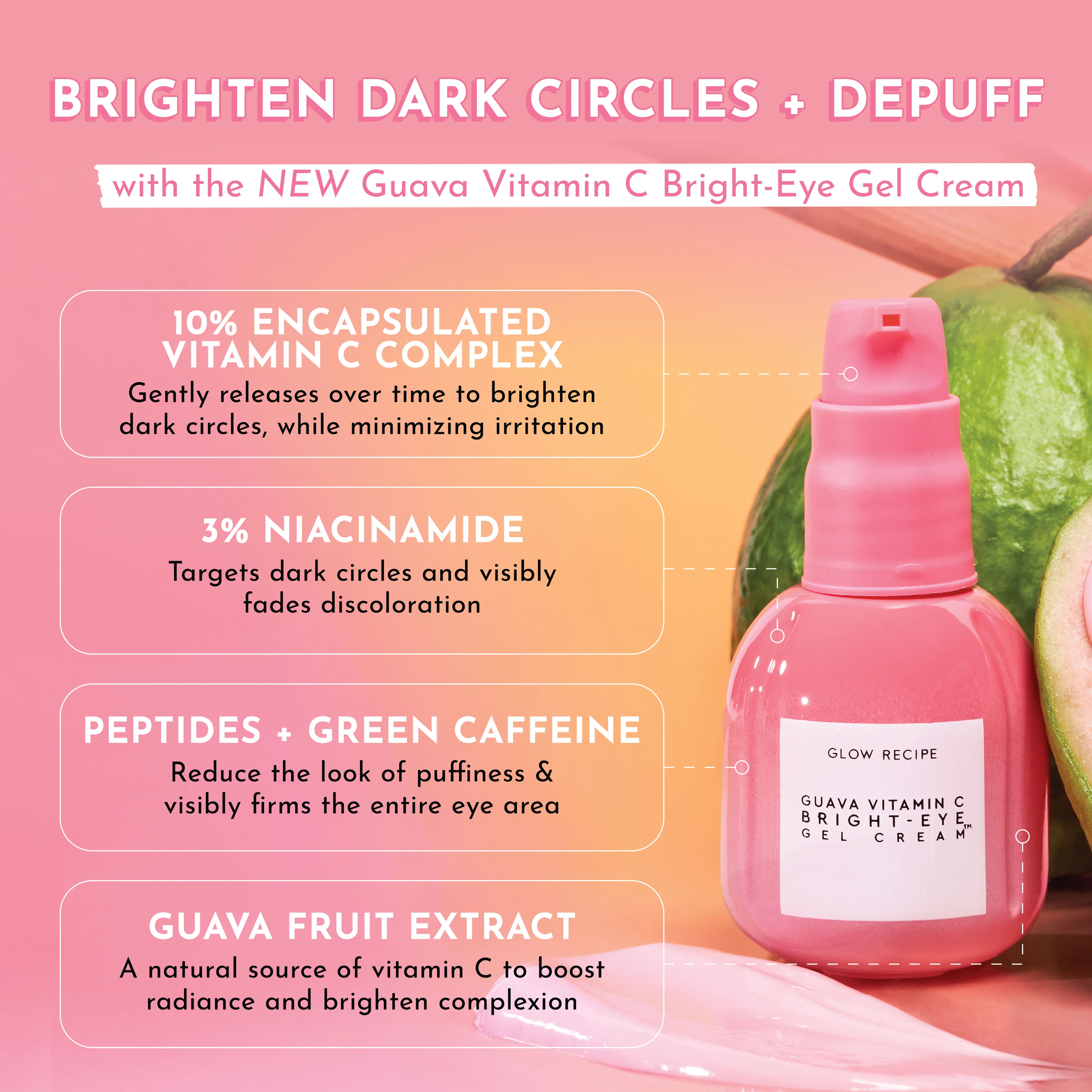 Guava Vitamin C Bright-Eye Gel Cream - Image 4