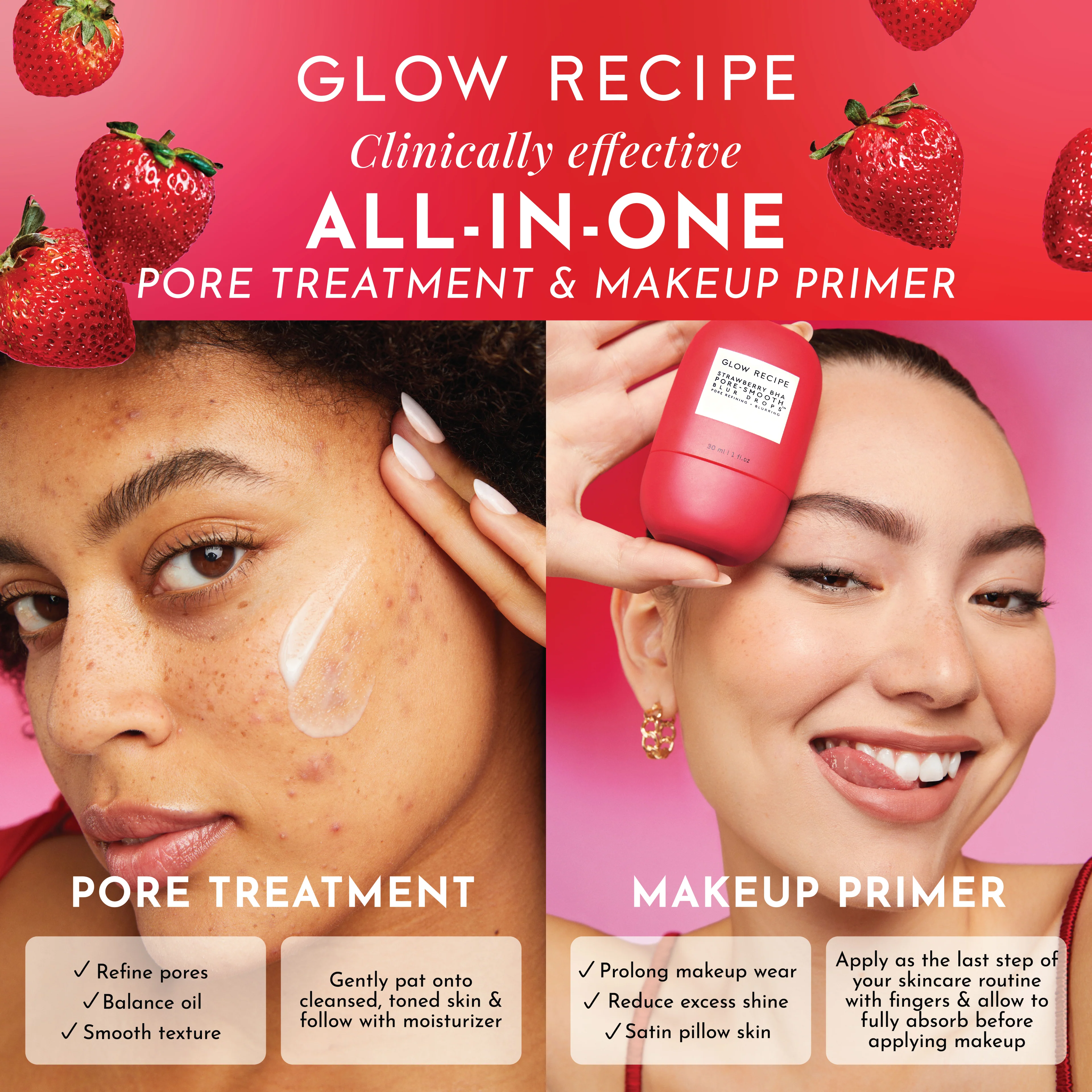 Strawberry BHA Pore-Smooth Blur Drops - Image 5