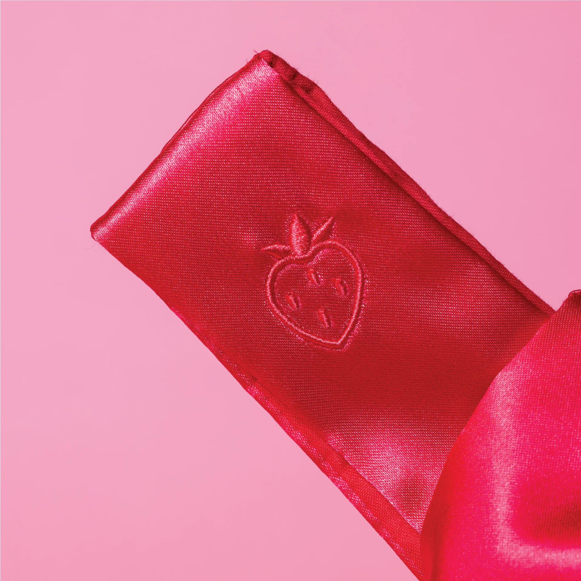 Strawberry Satin Knot Bag - Image 4