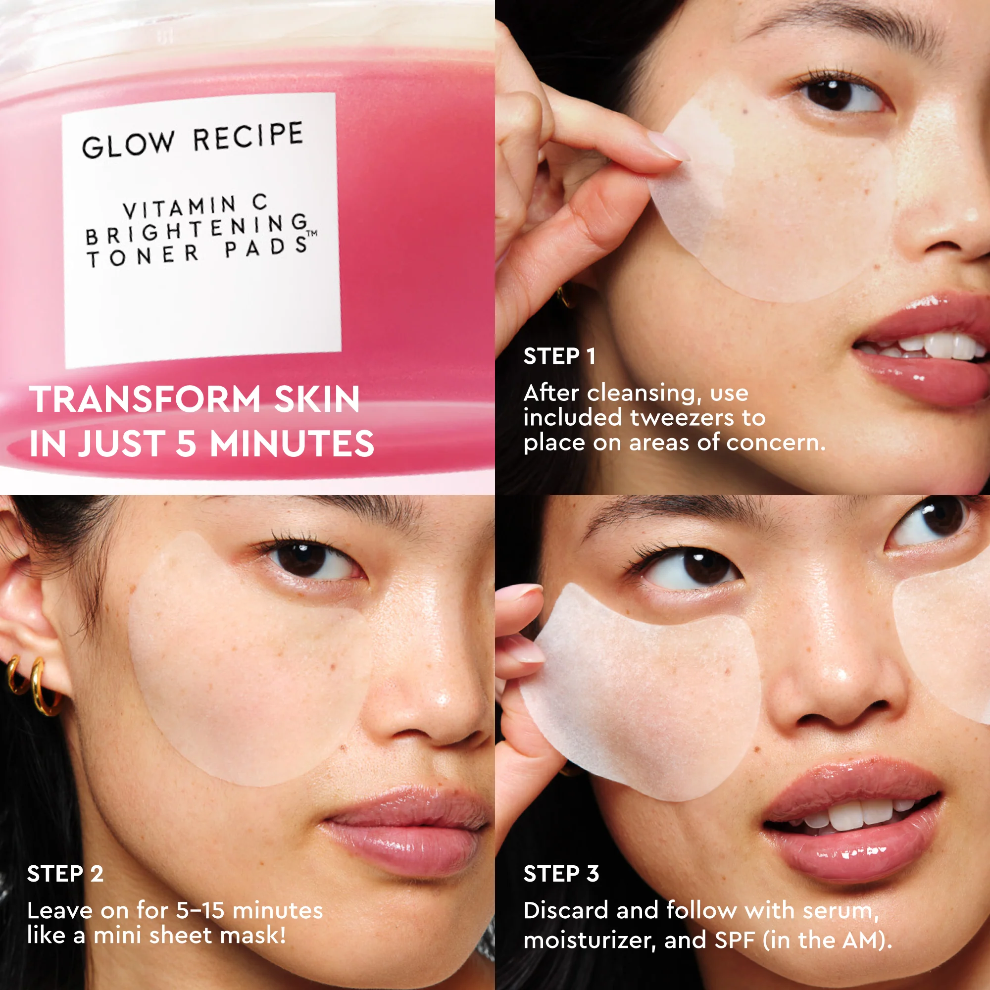 Vitamin C Brightening Korean Toner Pads - Image 8