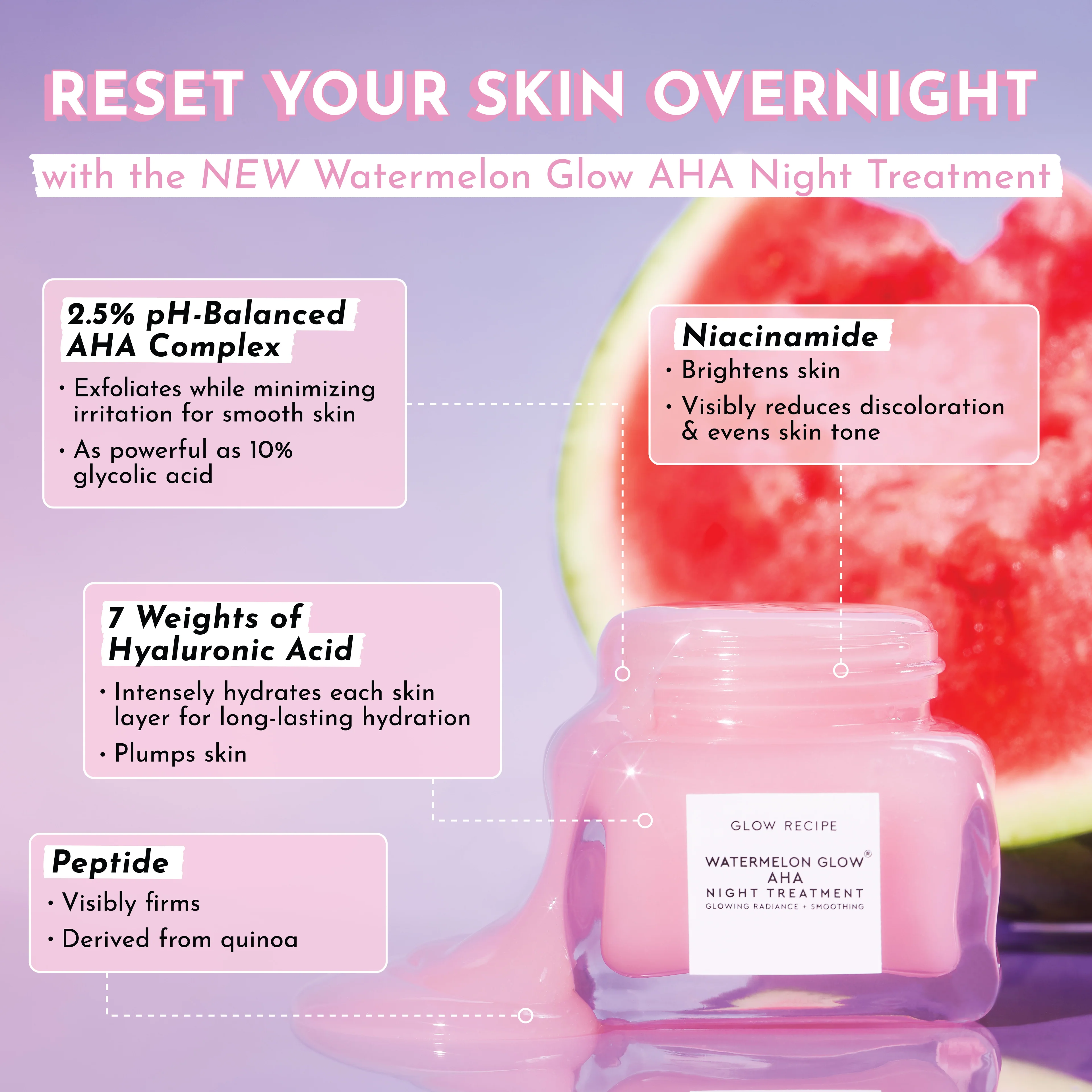 Watermelon Glow AHA Night Treatment - Image 7
