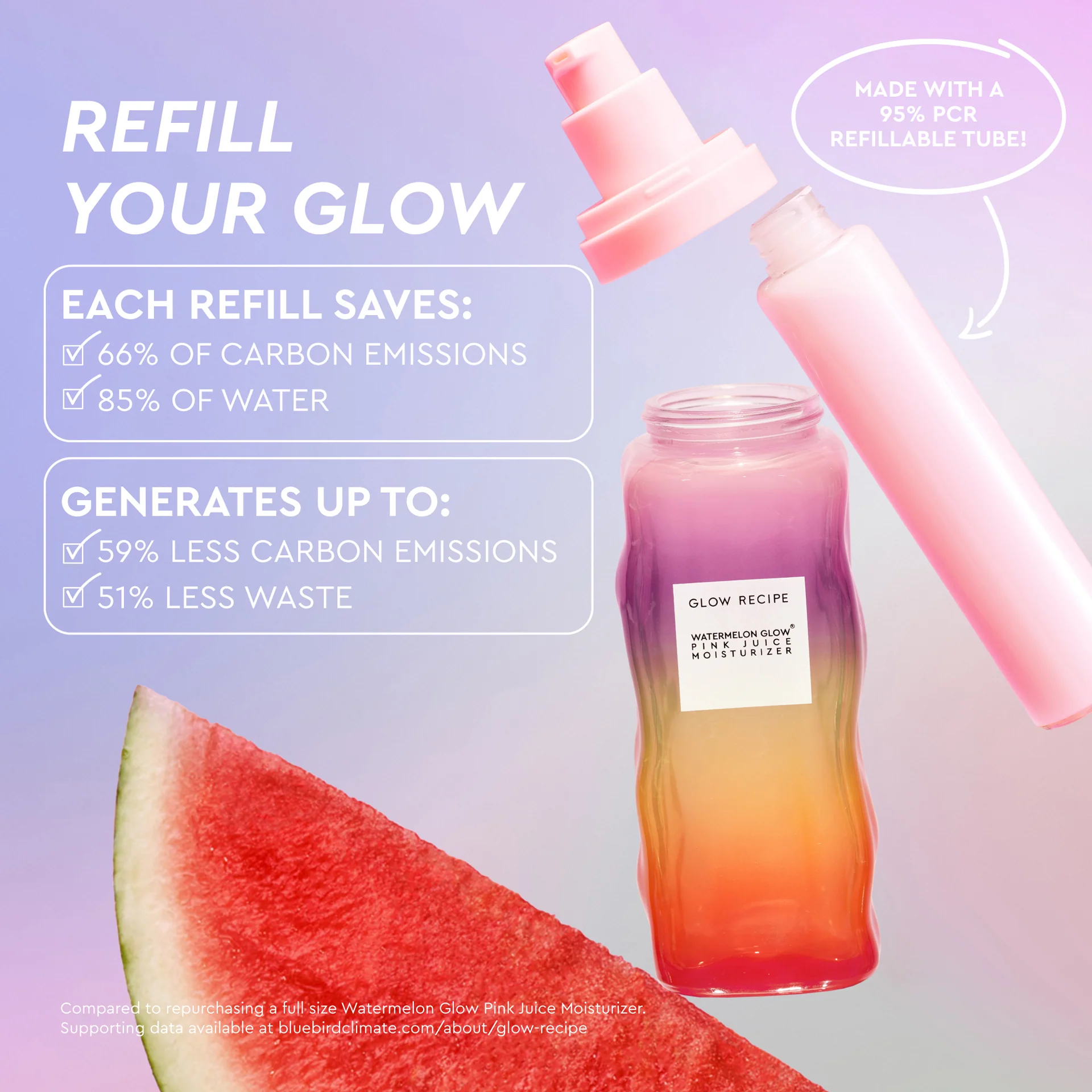 Watermelon Glow Pink Juice Oil-Free Refillable Moisturizer - Image 9