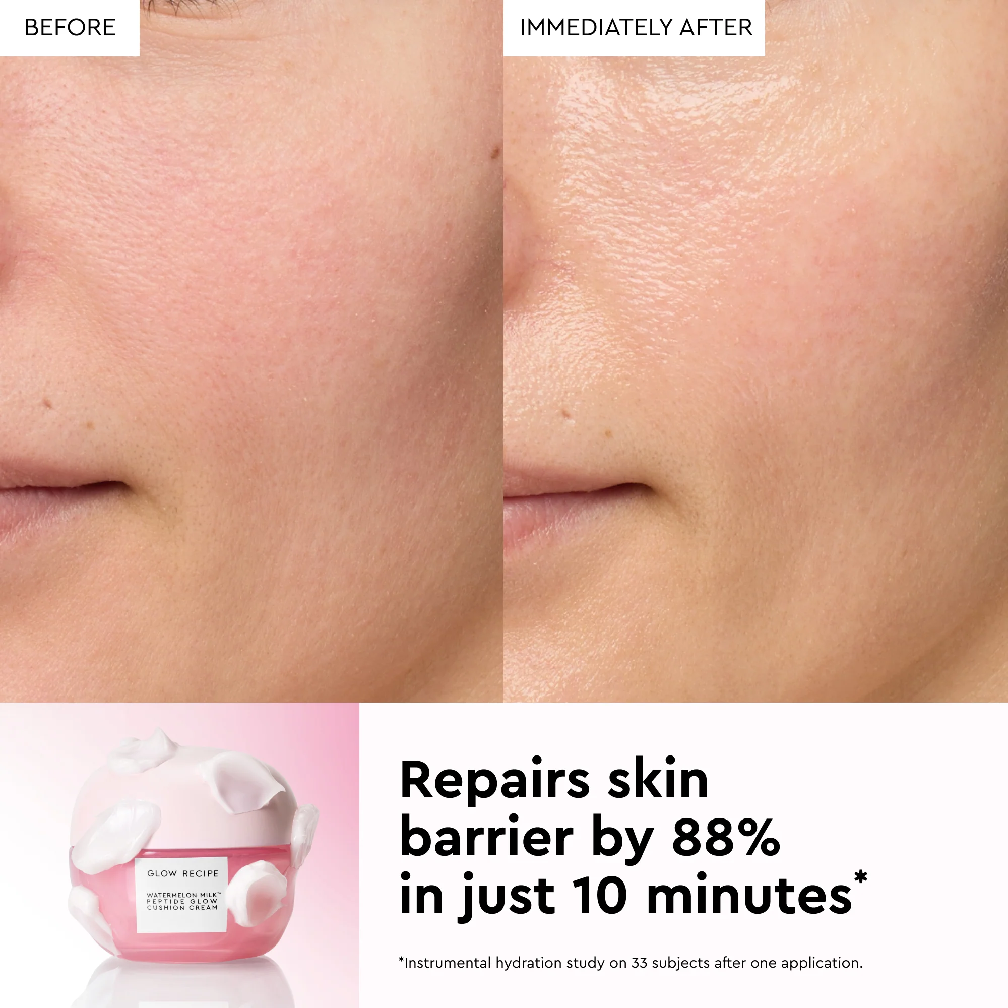 Watermelon Milk Peptide Cushion Cream Refillable Moisturizer - Image 5