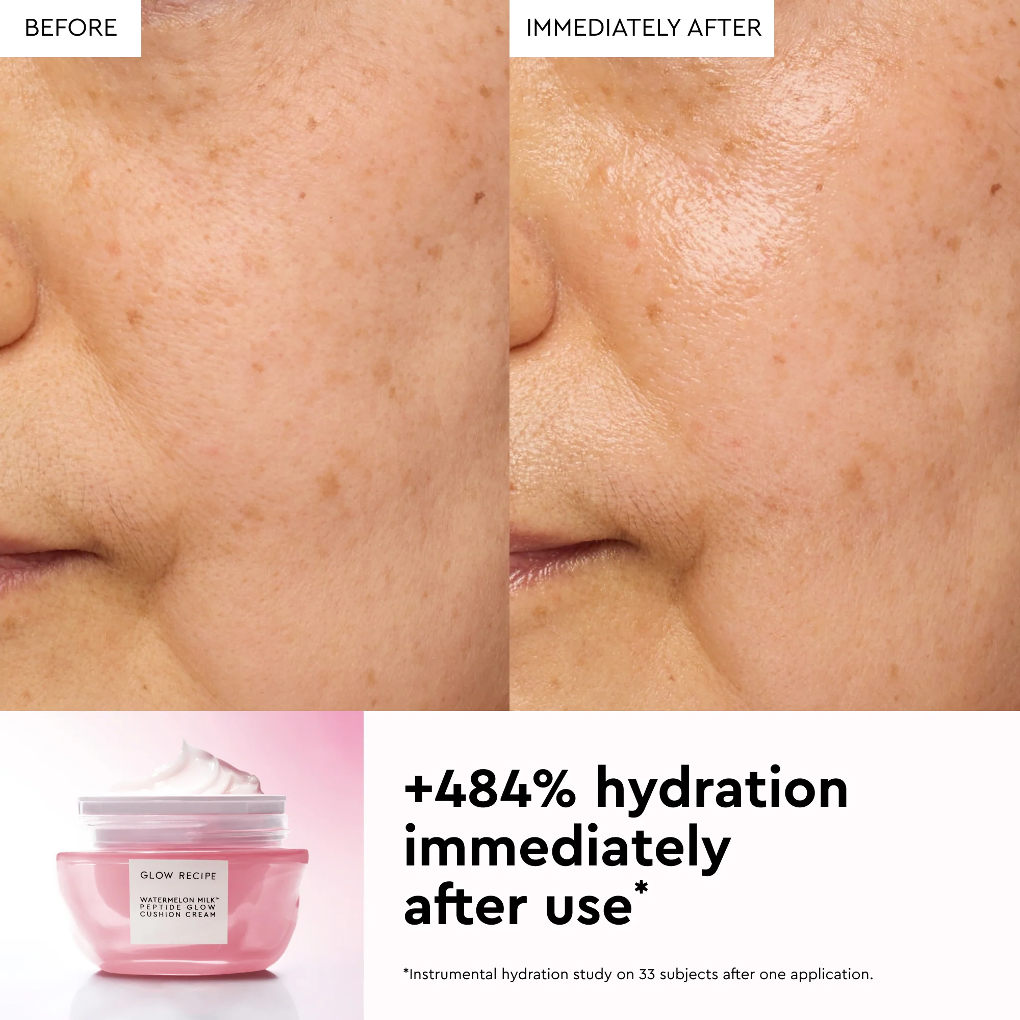 Watermelon Milk Peptide Cushion Cream Refillable Moisturizer - Image 8